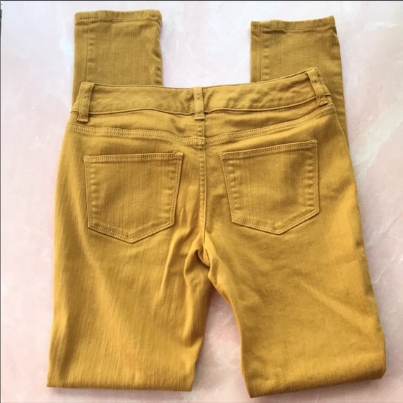 The Limited 678 Skinny Denim in Mustard Sz 0 - Picture 4 of 8